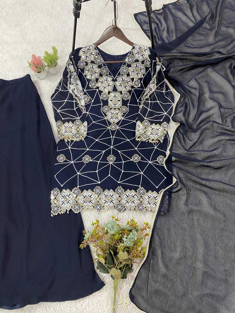 Ynf Georgette KESH678 2063 Suits & Dresses Festive Collections Wholesale Embroidery Suits Wedding Suits Eid Collections Manufacturer- Kapda Export