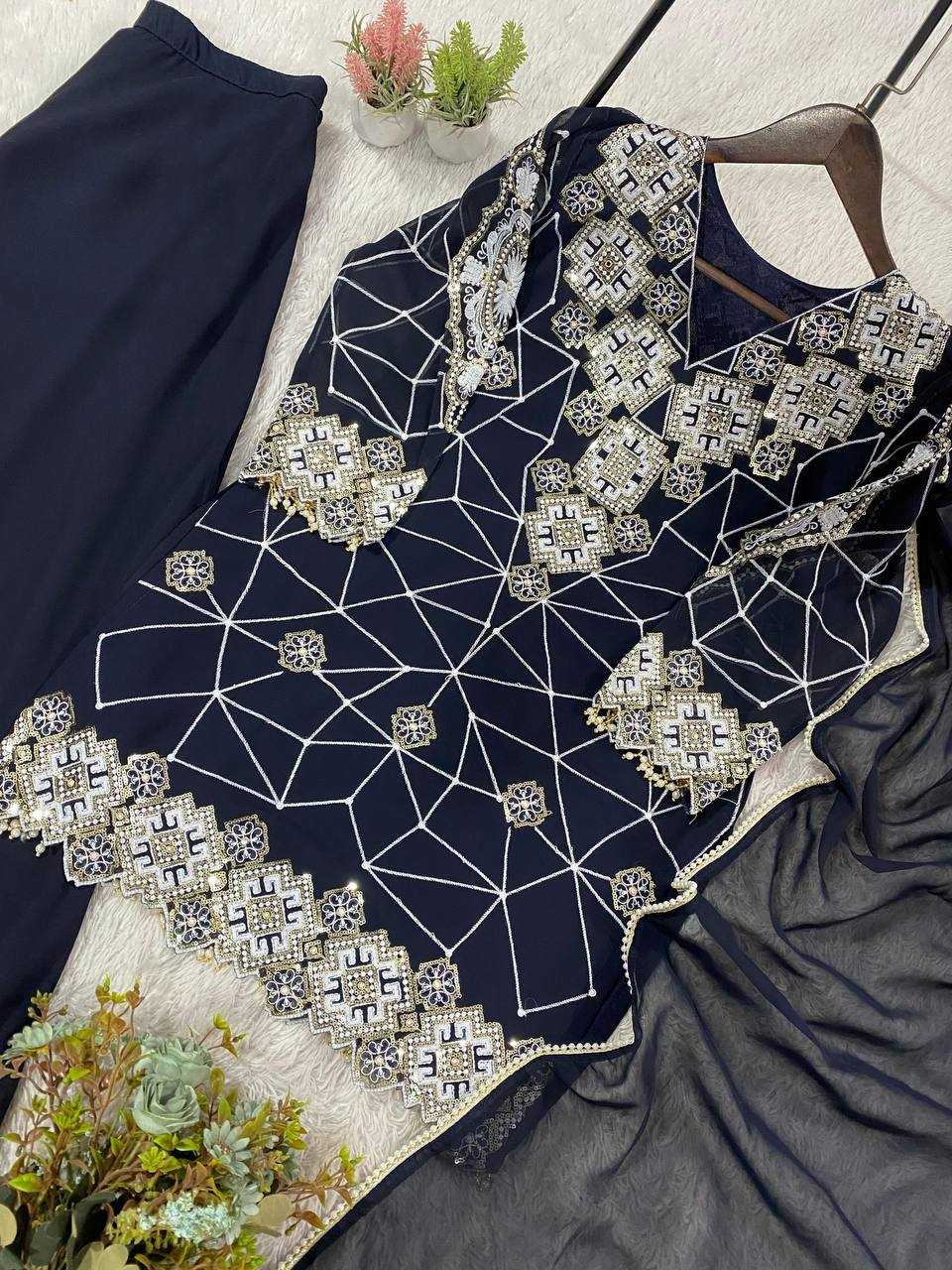 Ynf Georgette KESH678 2063 Suits & Dresses Festive Collections Wholesale Embroidery Suits Wedding Suits Eid Collections Manufacturer- Kapda Export