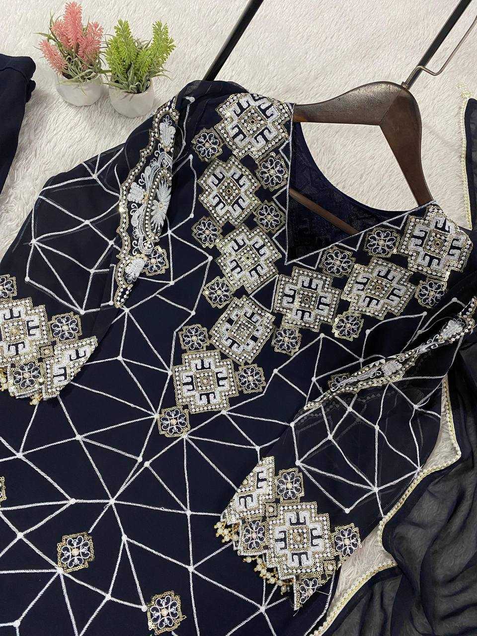 Ynf Georgette KESH678 2063 Suits & Dresses Festive Collections Wholesale Embroidery Suits Wedding Suits Eid Collections Manufacturer- Kapda Export