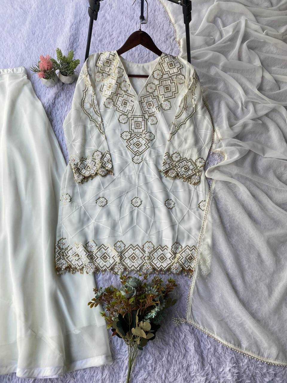 Ynf Georgette KESH678 2063 Suits & Dresses Festive Collections Wholesale Embroidery Suits Wedding Suits Eid Collections Manufacturer- Kapda Export