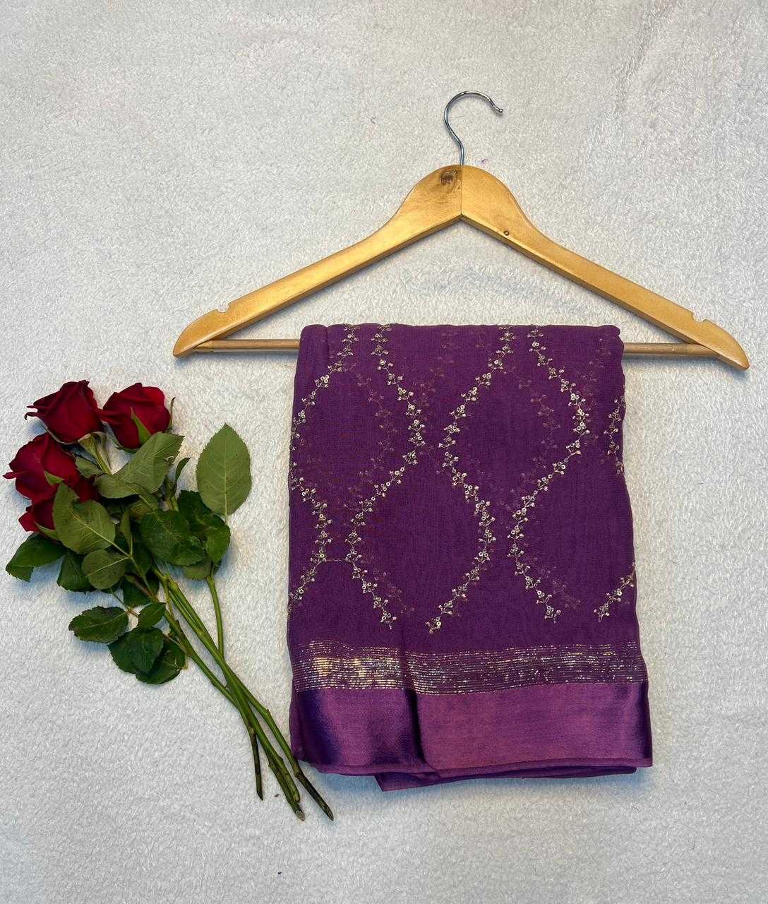 Ynf Georgette KESH691 126 Sarees Festive Collections Wholesale Georgette Sarees Sequence Sarees Leheriya Sarees Manufacturer- Kapda Export