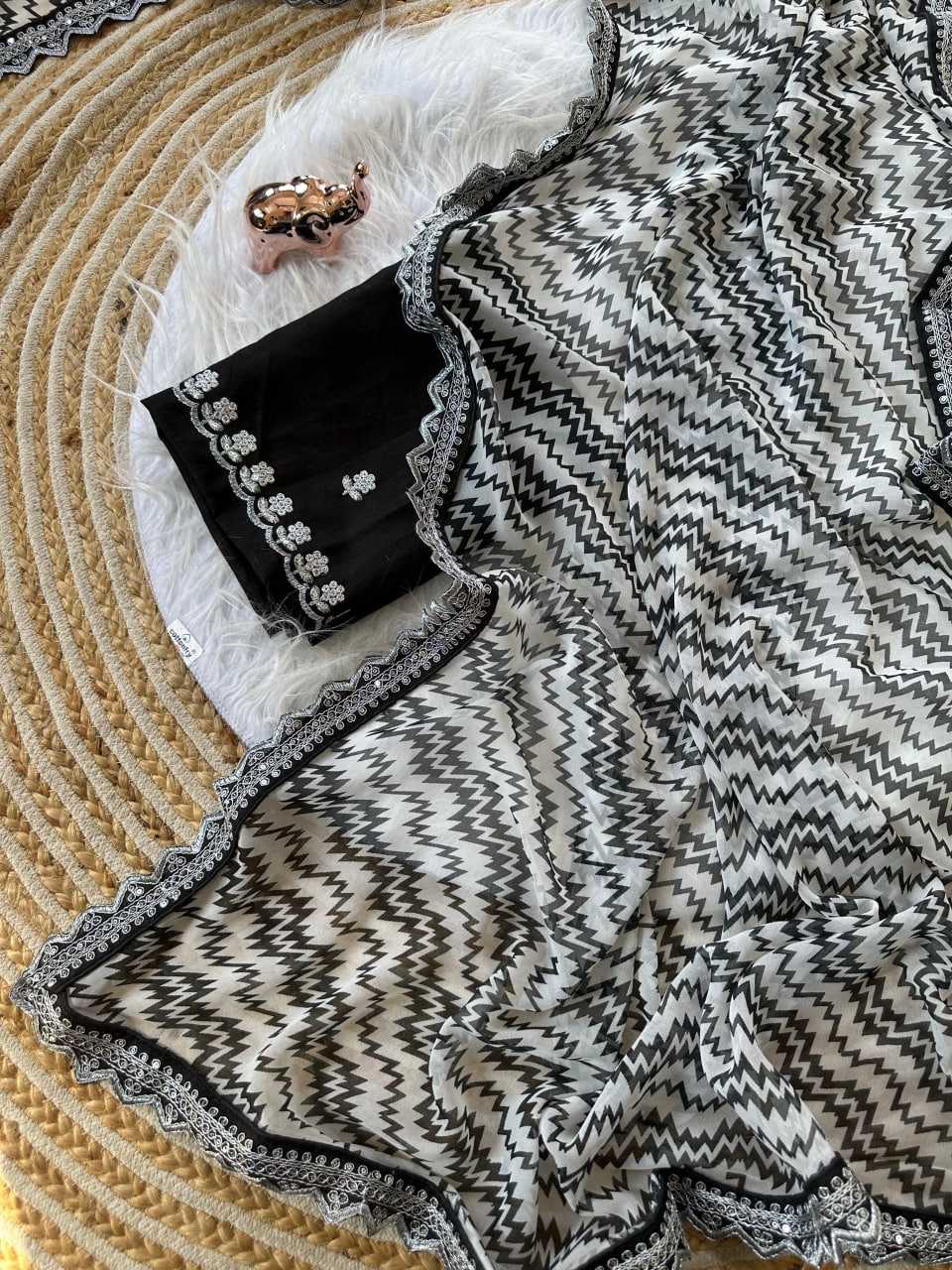 Ynf Georgette KESH695 Lahriya Sarees Festive Collections Wholesale Leheriya Sarees Printed Georgette Saree Sarees With Blouse Manufacturer- Kapda Export