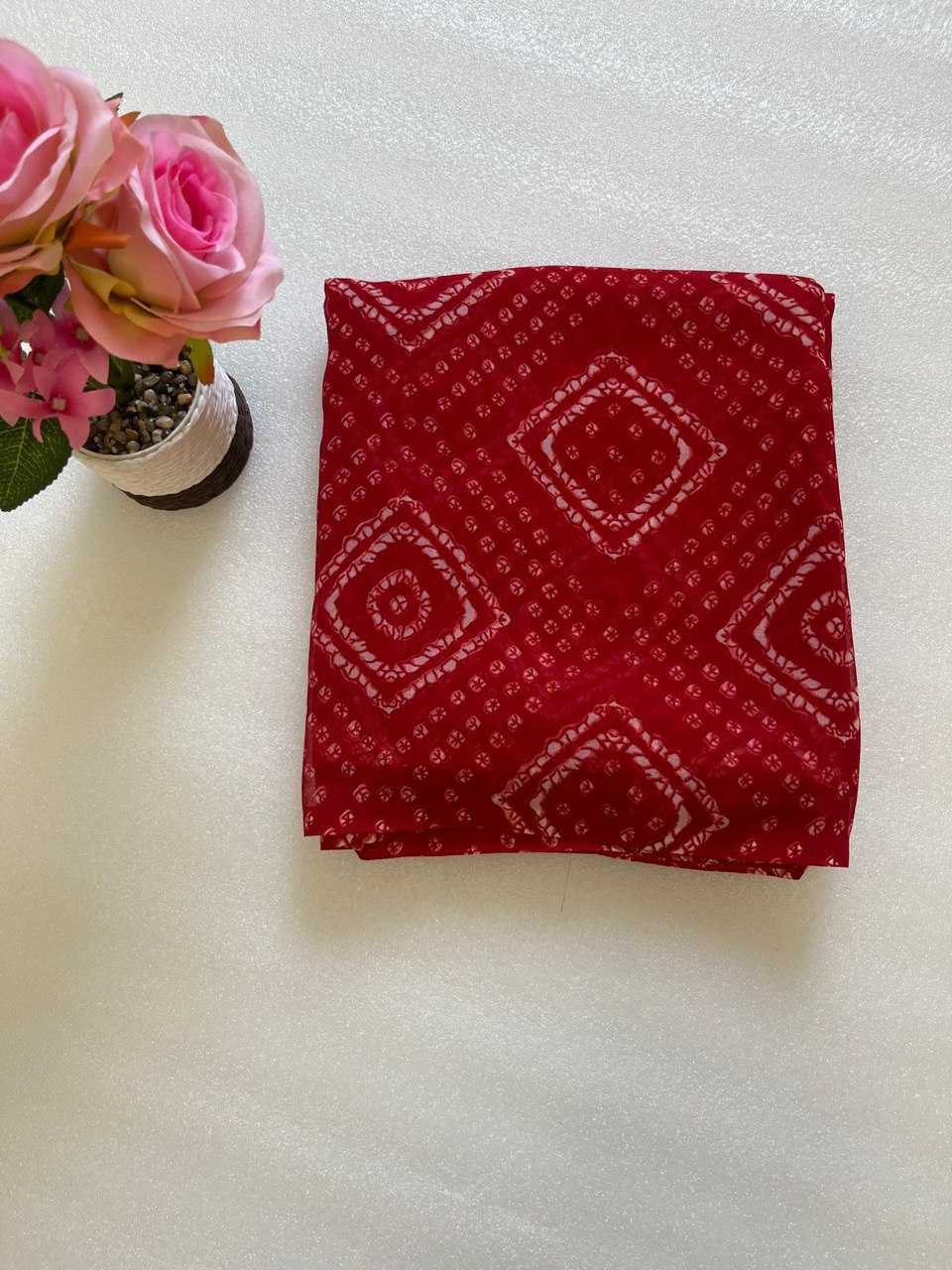 Ynf Georgette KESH696 005 Sarees Wholesale Festive Sarees Bandhani Sarees Casual Sarees Manufacturer- Kapda Export