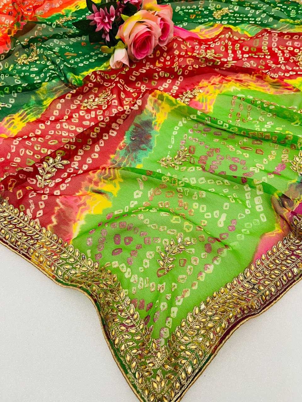 Ynf Georgette KESH696 16 Sarees Wholesale Sequence Sarees Work Sarees Embroidered Sarees Manufacturer- Kapda Export