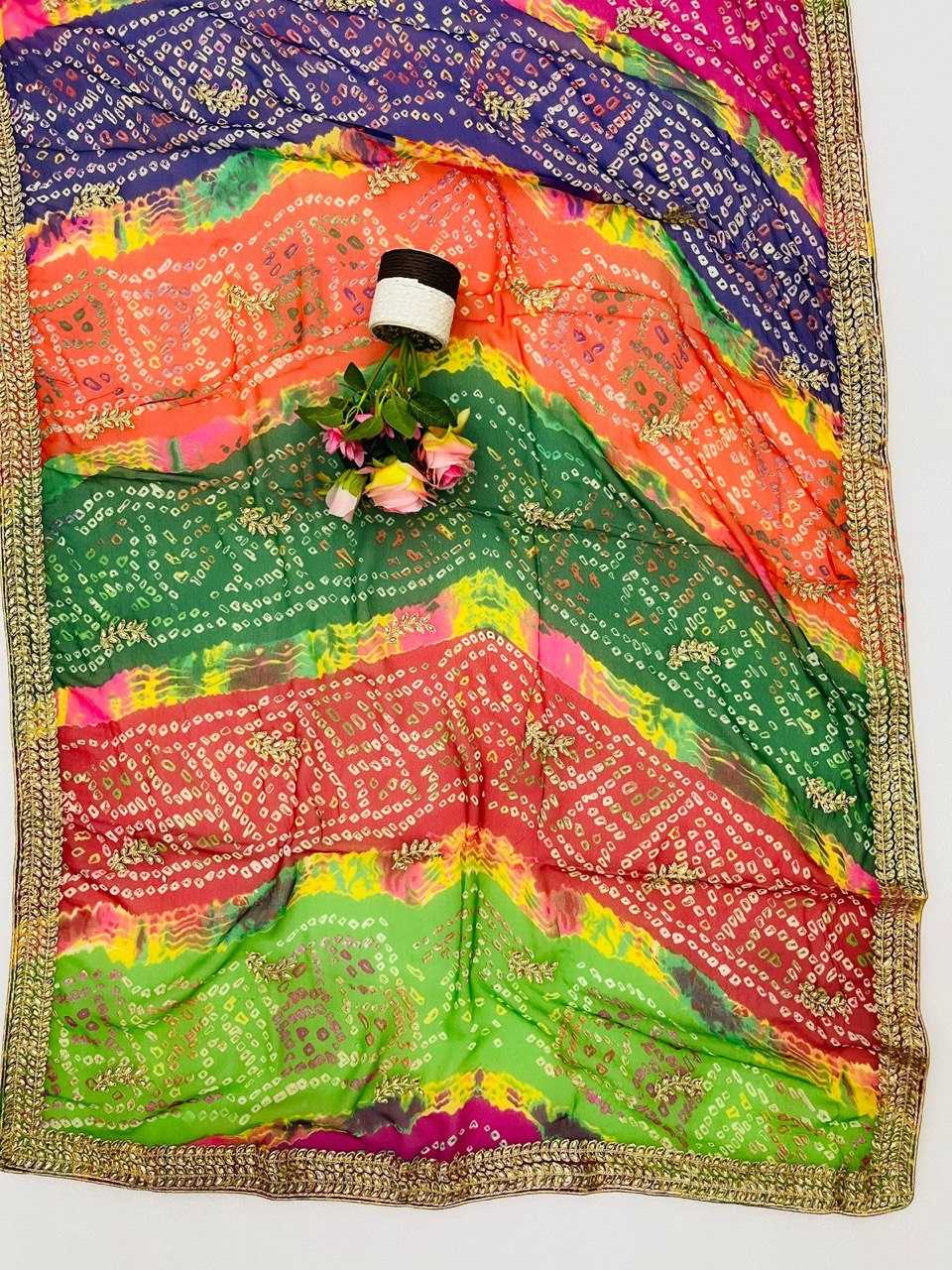 Ynf Georgette KESH696 16 Sarees Wholesale Sequence Sarees Work Sarees Embroidered Sarees Manufacturer- Kapda Export