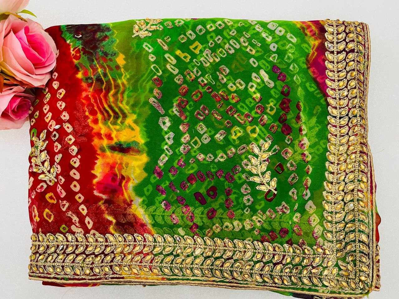 Ynf Georgette KESH696 16 Sarees Wholesale Sequence Sarees Work Sarees Embroidered Sarees Manufacturer- Kapda Export