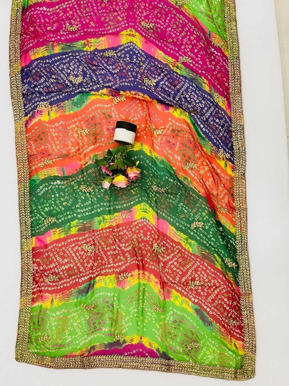 Ynf Georgette KESH696 16 Sarees Wholesale Sequence Sarees Work Sarees Embroidered Sarees Manufacturer- Kapda Export