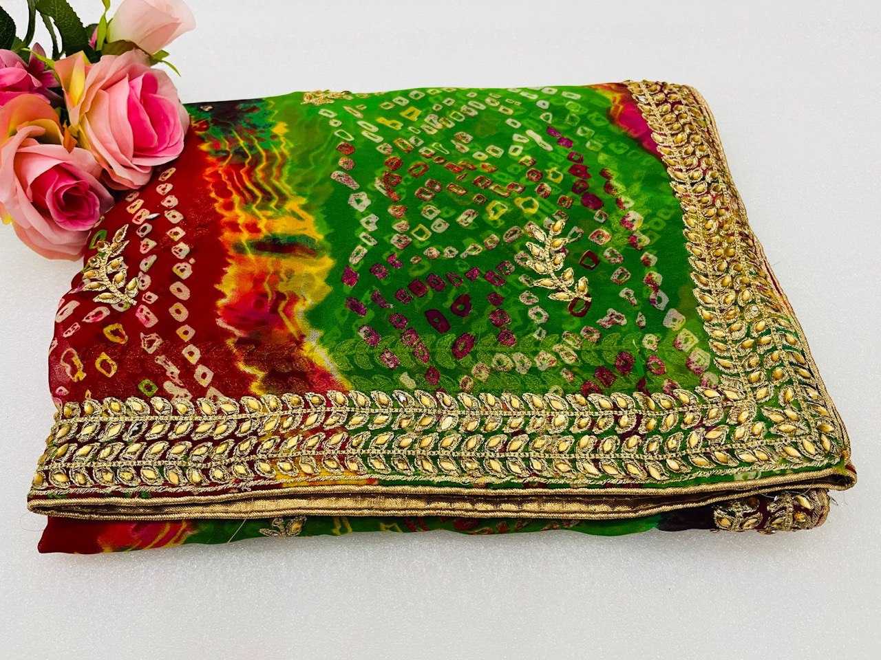 Ynf Georgette KESH696 16 Sarees Wholesale Sequence Sarees Work Sarees Embroidered Sarees Manufacturer- Kapda Export