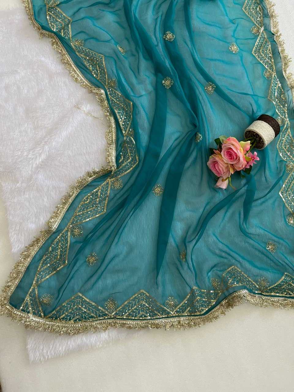 Ynf Georgette KESH696 30 Sarees Wholesale Sequence Sarees Work Sarees Festive Sarees Manufacturer- Kapda Export