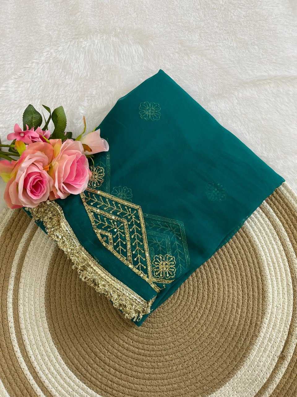 Ynf Georgette KESH696 30 Sarees Wholesale Sequence Sarees Work Sarees Festive Sarees Manufacturer- Kapda Export