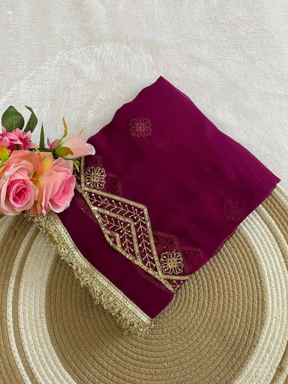 Ynf Georgette KESH696 30 Sarees Wholesale Sequence Sarees Work Sarees Festive Sarees Manufacturer- Kapda Export