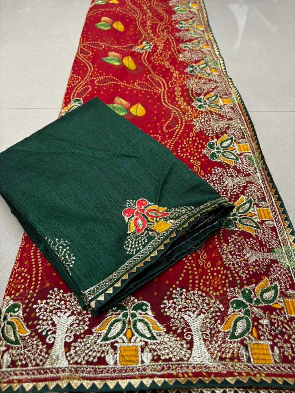 Ynf Georgette KESH728 COMBO Sarees Festive Collections Wholesale Georgette Sarees Red Sarees Bandhani Sarees Manufacturer- Kapda Export