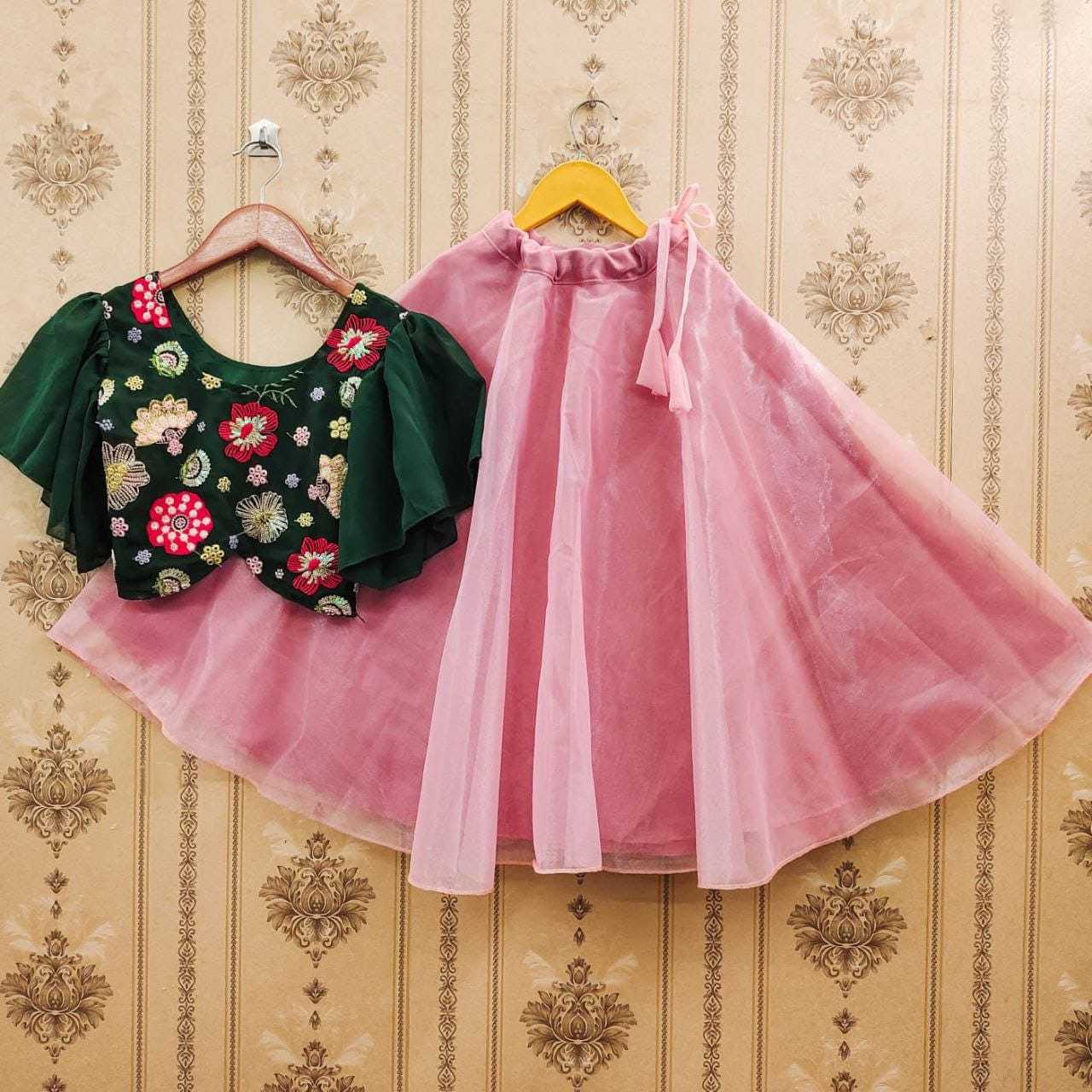 Ynf Georgette RIN235 Most Kids Wear Wholesale Kids Lehenga Kids Designer Frock Kids Party Wear Ethnic Manufacturer- Kapda Export