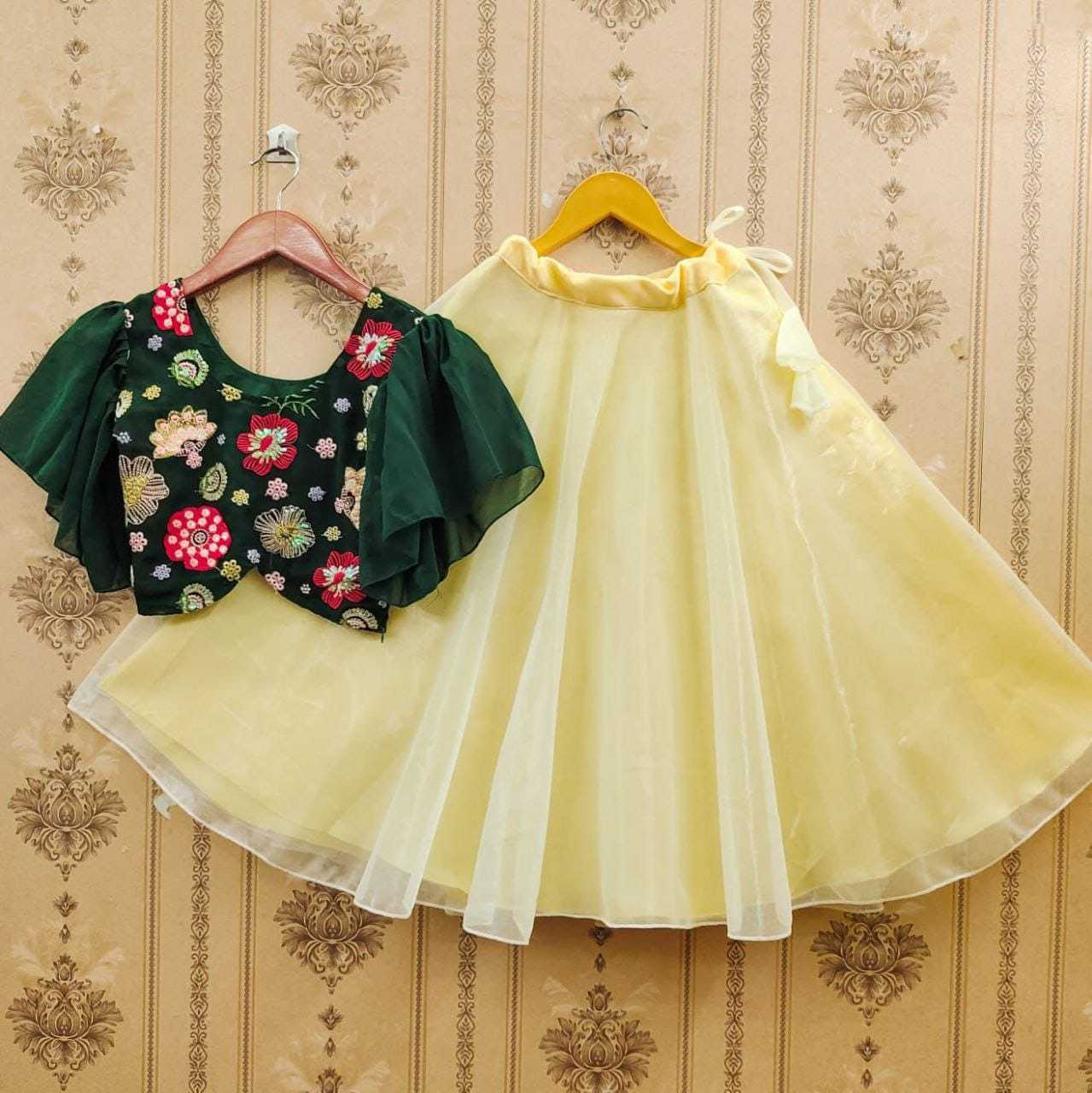 Ynf Georgette RIN235 Most Kids Wear Wholesale Kids Lehenga Kids Designer Frock Kids Party Wear Ethnic Manufacturer- Kapda Export