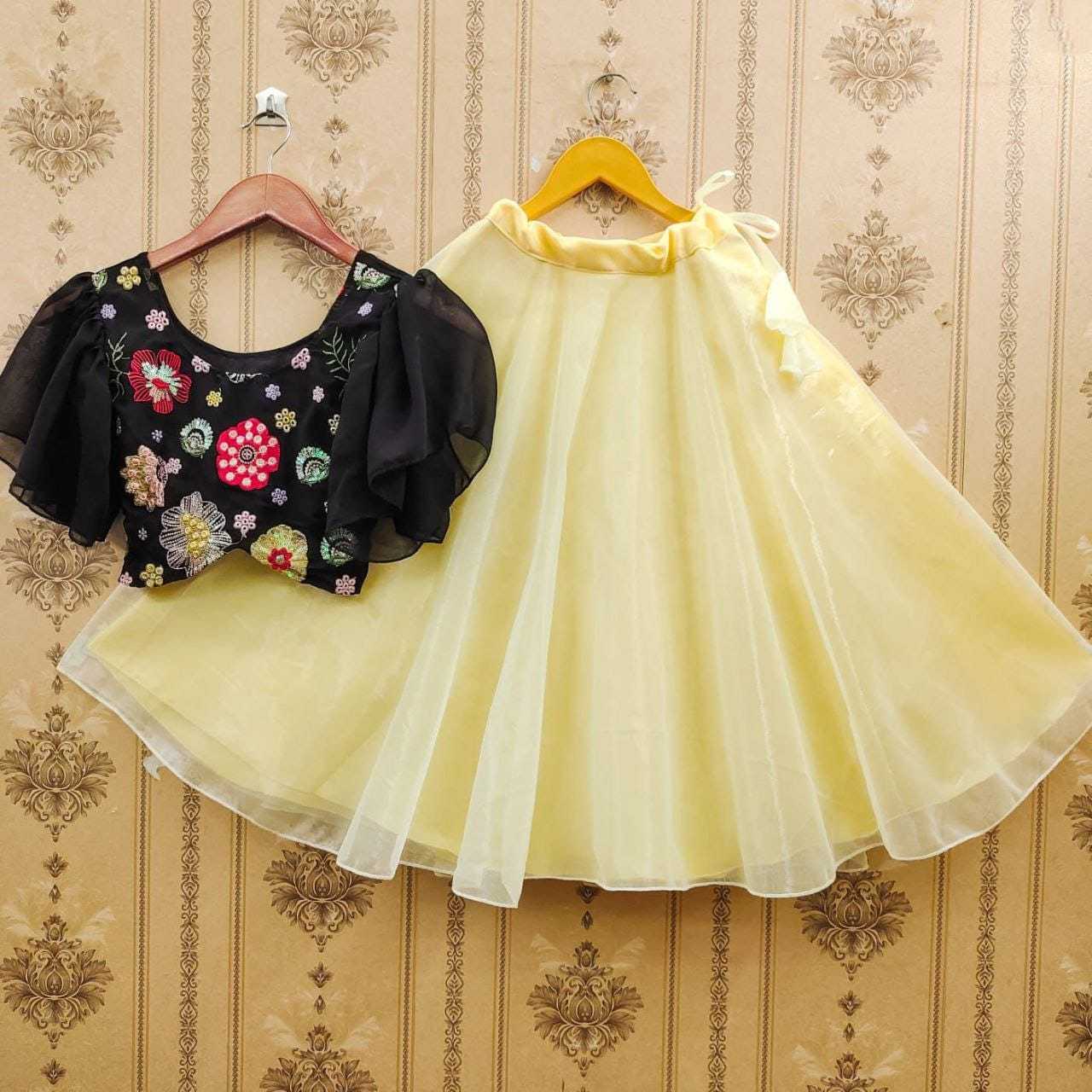 Ynf Georgette RIN235 Most Kids Wear Wholesale Kids Lehenga Kids Designer Frock Kids Party Wear Ethnic Manufacturer- Kapda Export
