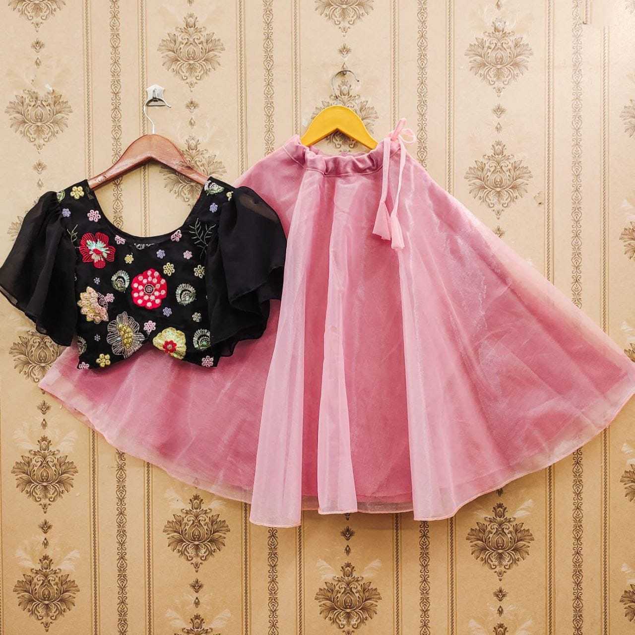 Ynf Georgette RIN235 Most Kids Wear Wholesale Kids Lehenga Kids Designer Frock Kids Party Wear Ethnic Manufacturer- Kapda Export