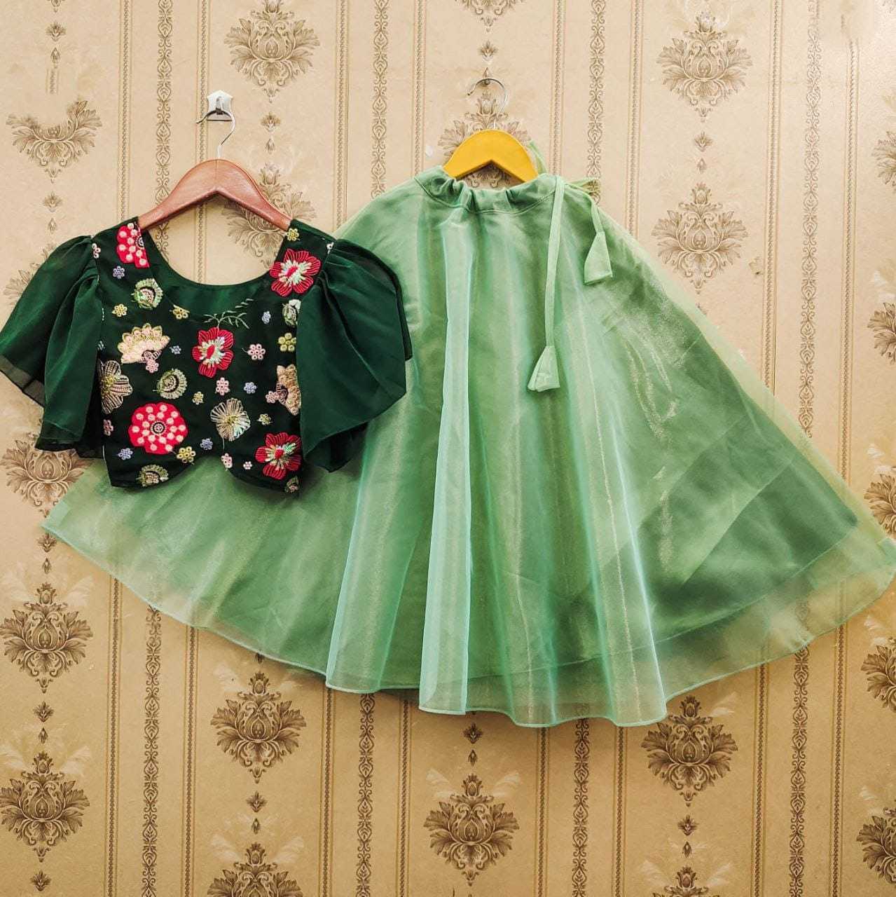 Ynf Georgette RIN235 Most Kids Wear Wholesale Kids Lehenga Kids Designer Frock Kids Party Wear Ethnic Manufacturer- Kapda Export