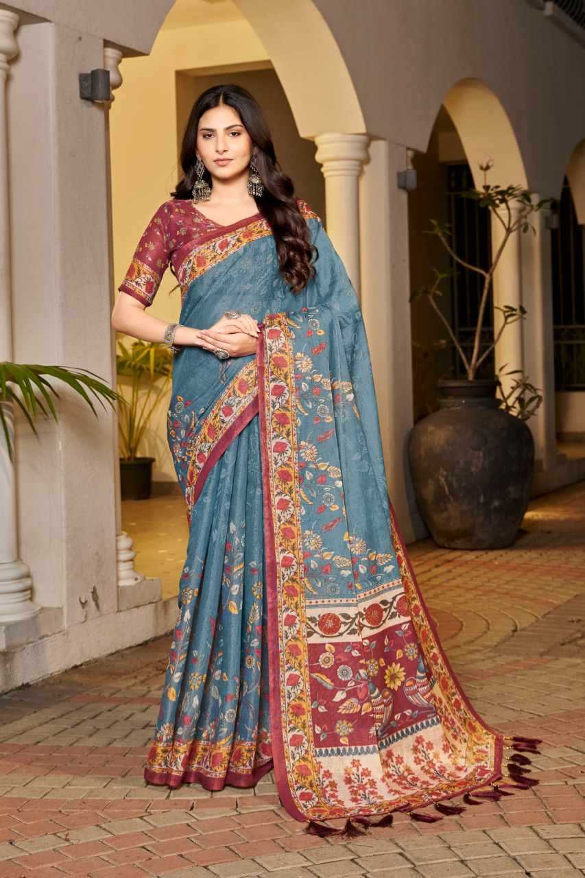 Ynf Handloom Silk KESH740 002 Sarees Wholesale Printed Sarees Tussar Sarees Festive Sarees Manufacturer- Kapda Export