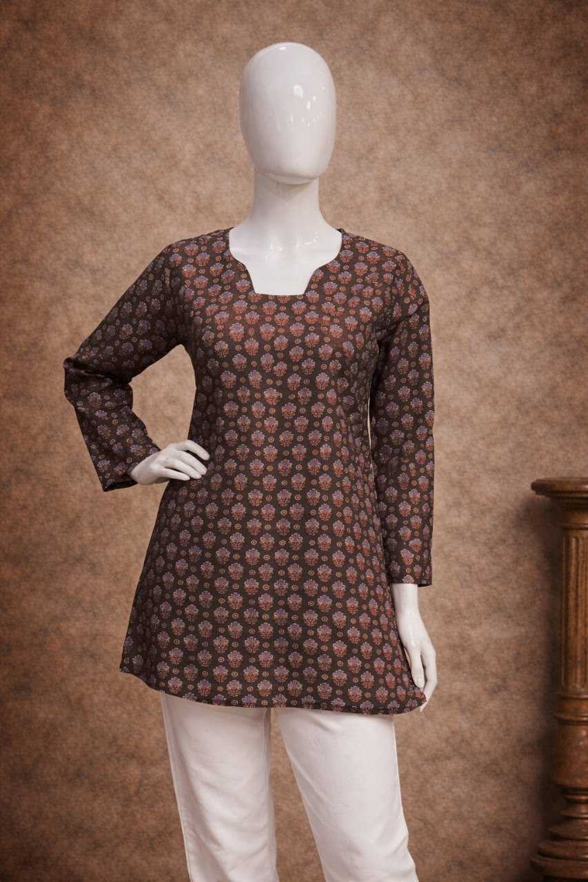 Ynf Heavy Muslin RIN227 10 Kurti Wholesale Workwear Kurtis Printed Kurtis Fancy Kurti Manufacturer- Kapda Export