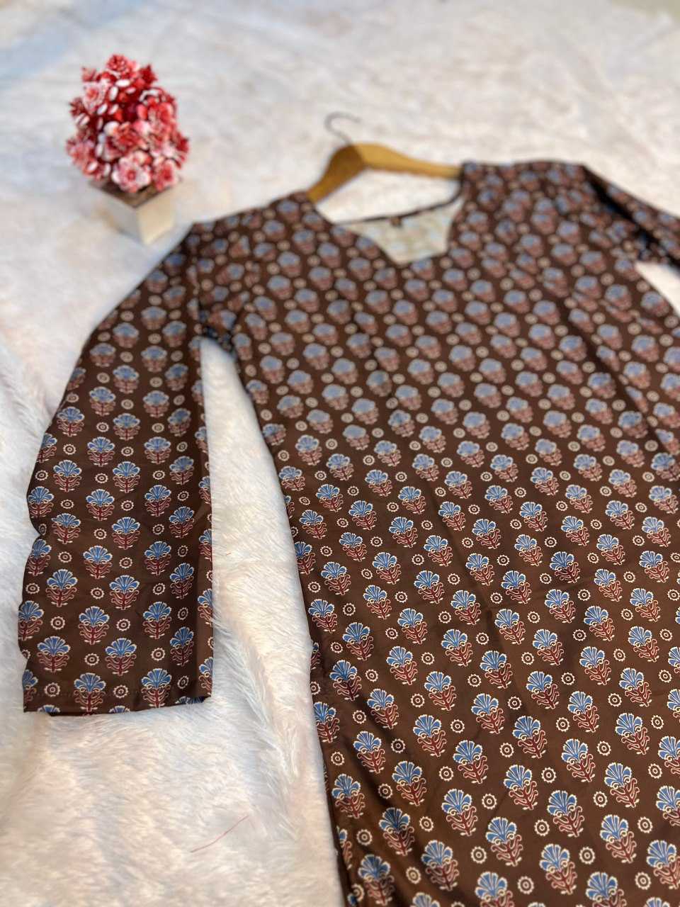 Ynf Heavy Muslin RIN227 10 Kurti Wholesale Workwear Kurtis Printed Kurtis Fancy Kurti Manufacturer- Kapda Export