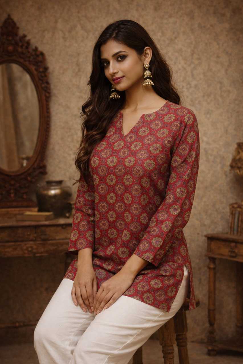 Ynf Heavy Muslin RIN227 11 Kurti Wholesale Casual Kurtis Printed Kurtis Fancy Kurti Manufacturer- Kapda Export