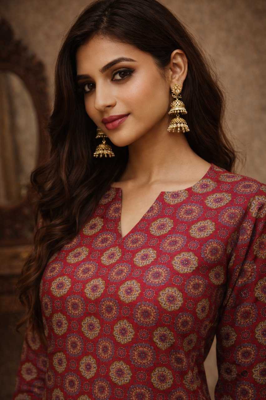 Ynf Heavy Muslin RIN227 11 Kurti Wholesale Casual Kurtis Printed Kurtis Fancy Kurti Manufacturer- Kapda Export