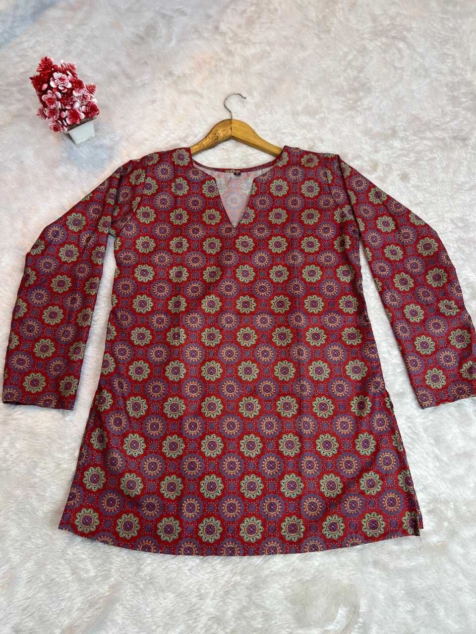 Ynf Heavy Muslin RIN227 11 Kurti Wholesale Casual Kurtis Printed Kurtis Fancy Kurti Manufacturer- Kapda Export