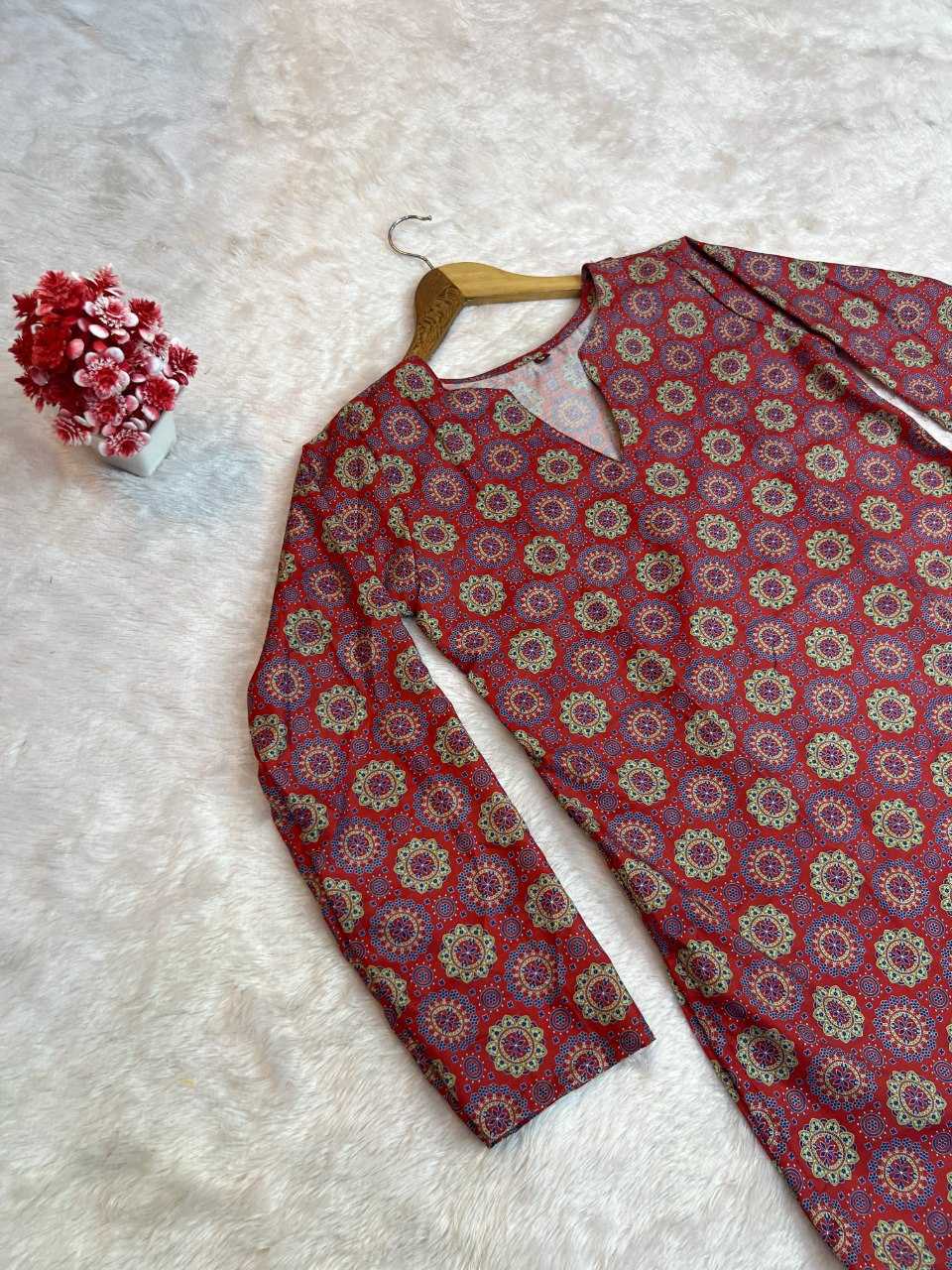 Ynf Heavy Muslin RIN227 11 Kurti Wholesale Casual Kurtis Printed Kurtis Fancy Kurti Manufacturer- Kapda Export