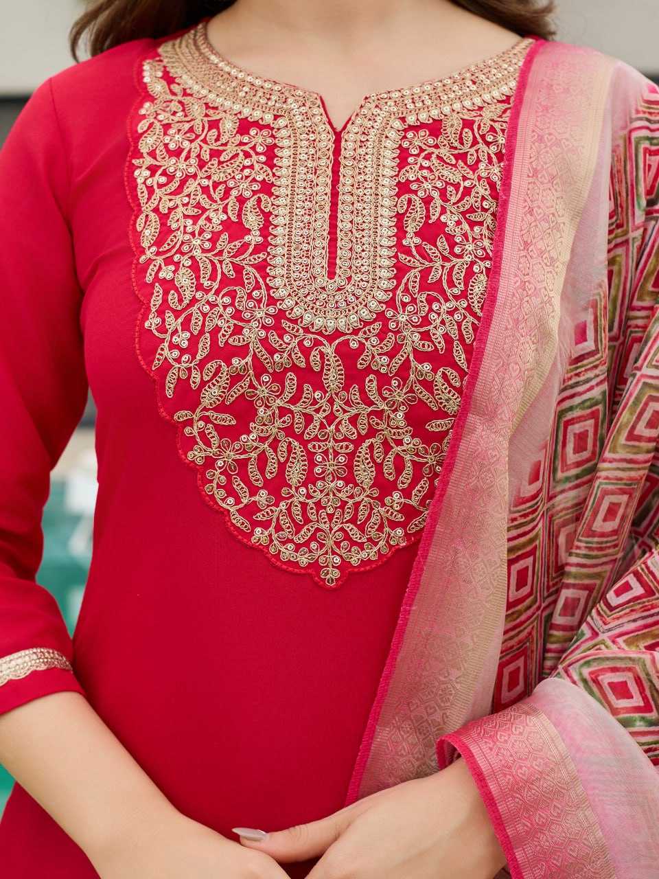 Ynf Heavy Rayon RIN131 AC ~ 677 Kurti Wholesale Festive Kurtis Party Wear Kurtis Red Kurtis Manufacturer- Kapda Export