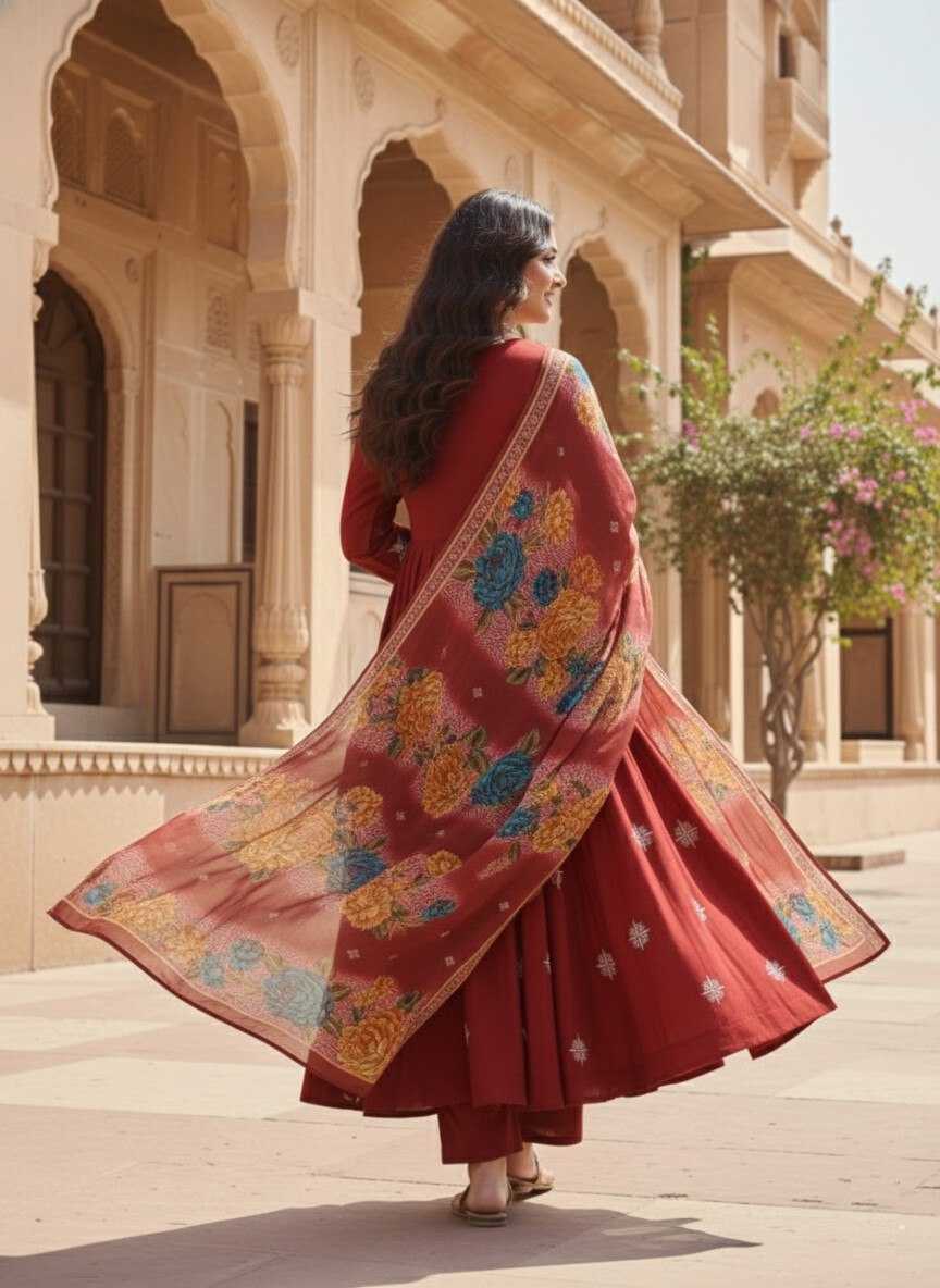 Ynf Heavy Roman Silk KESH559 6006 Kurti Wholesale Anarkali Kurtis Kurti Bottom With Dupatta Angrakha Kurtis Manufacturer- Kapda Export