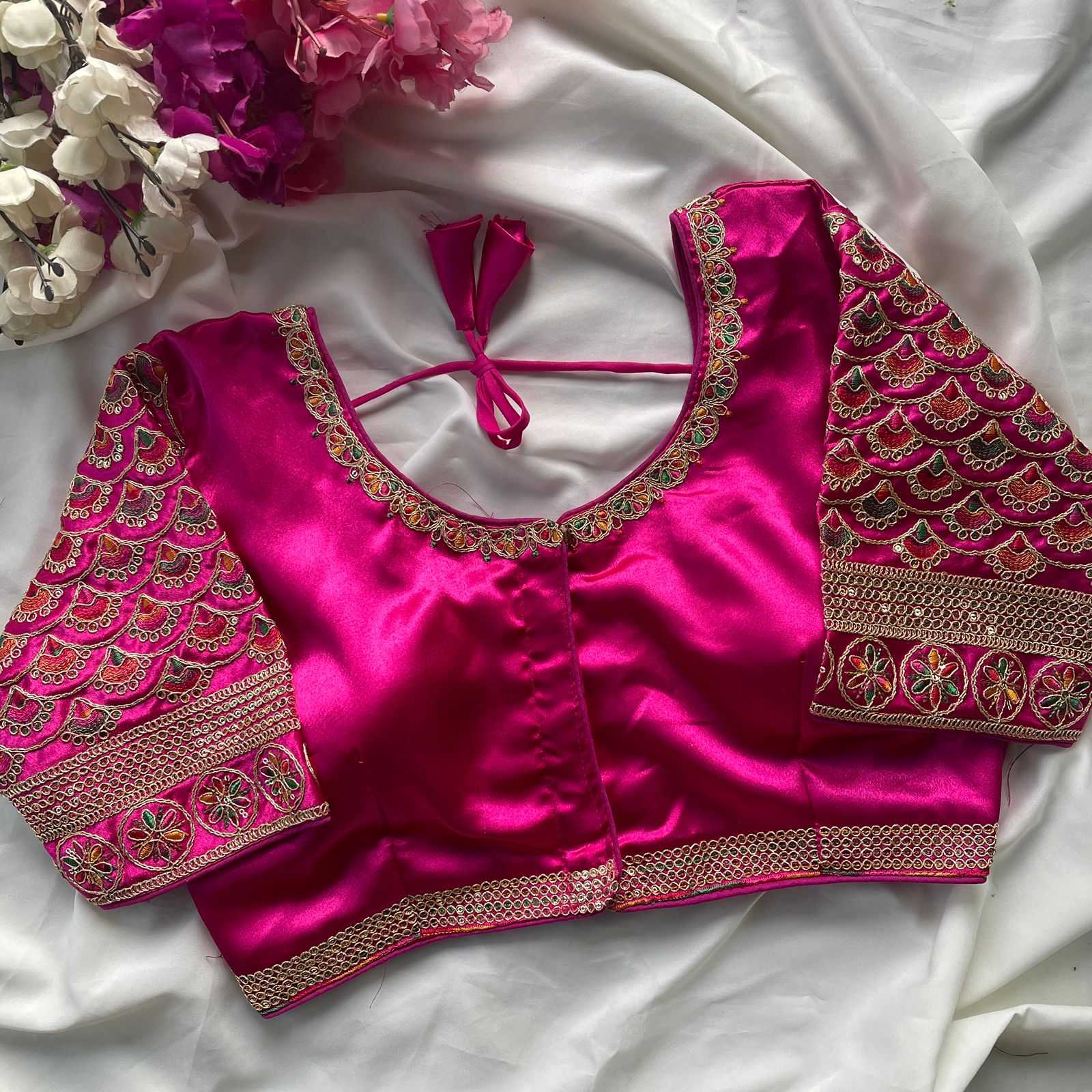 Ynf Heavy Silk KESH426 1016 Readymade Blouses Festive Collections Wholesale Designer Blouse Embroidered Blouses Silk Blouse Manufacturer- Kapda Export