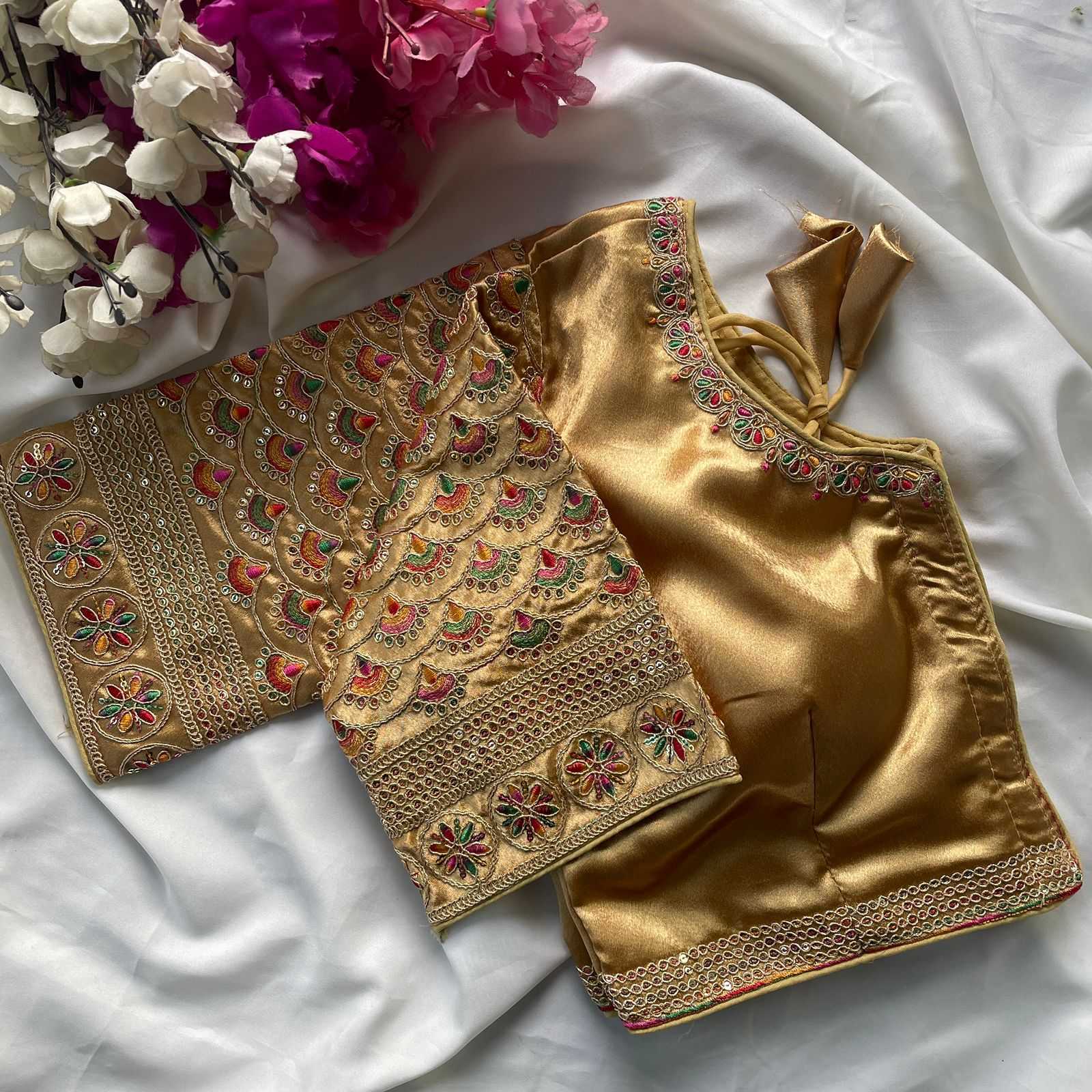 Ynf Heavy Silk KESH426 1016 Readymade Blouses Festive Collections Wholesale Designer Blouse Embroidered Blouses Silk Blouse Manufacturer- Kapda Export