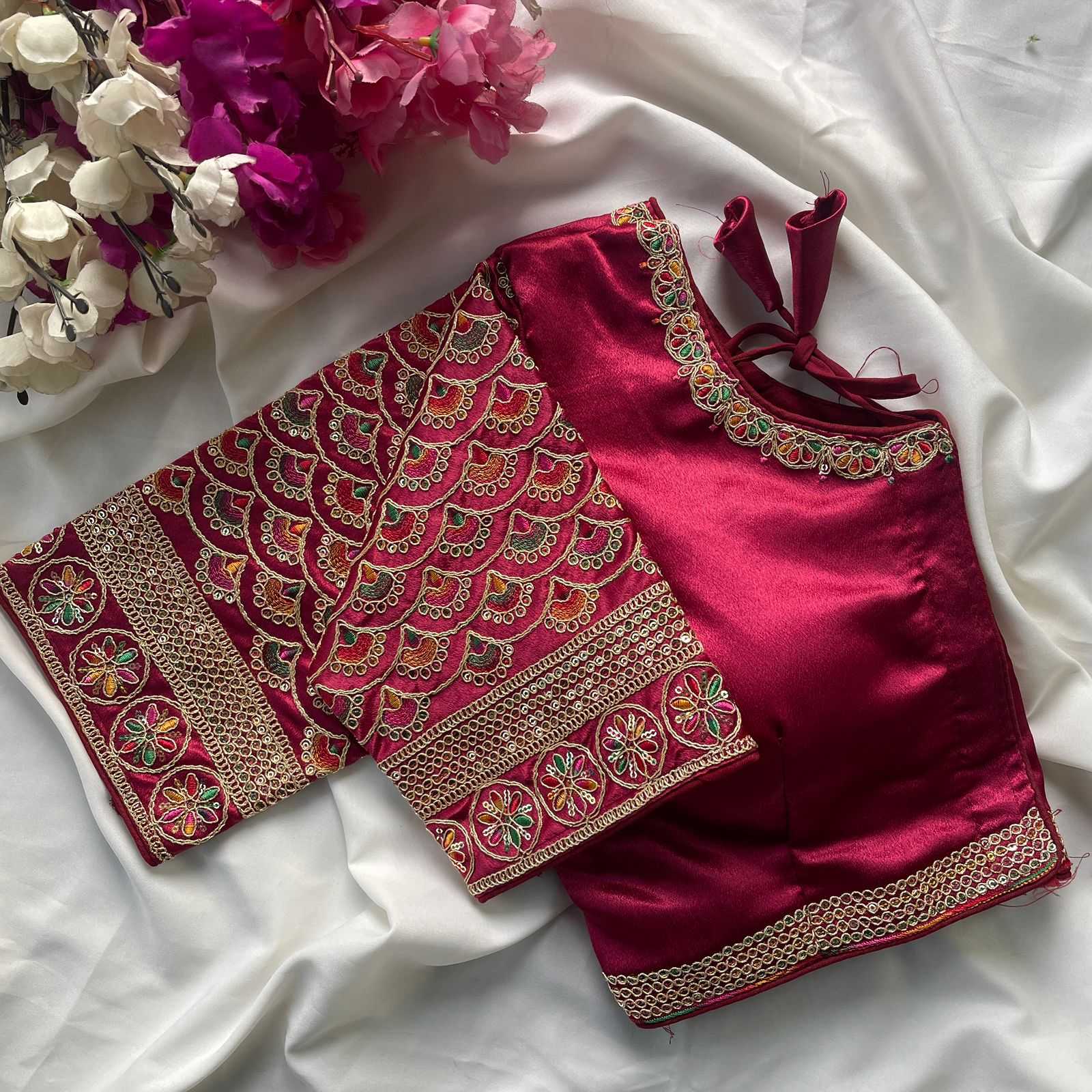 Ynf Heavy Silk KESH426 1016 Readymade Blouses Festive Collections Wholesale Designer Blouse Embroidered Blouses Silk Blouse Manufacturer- Kapda Export