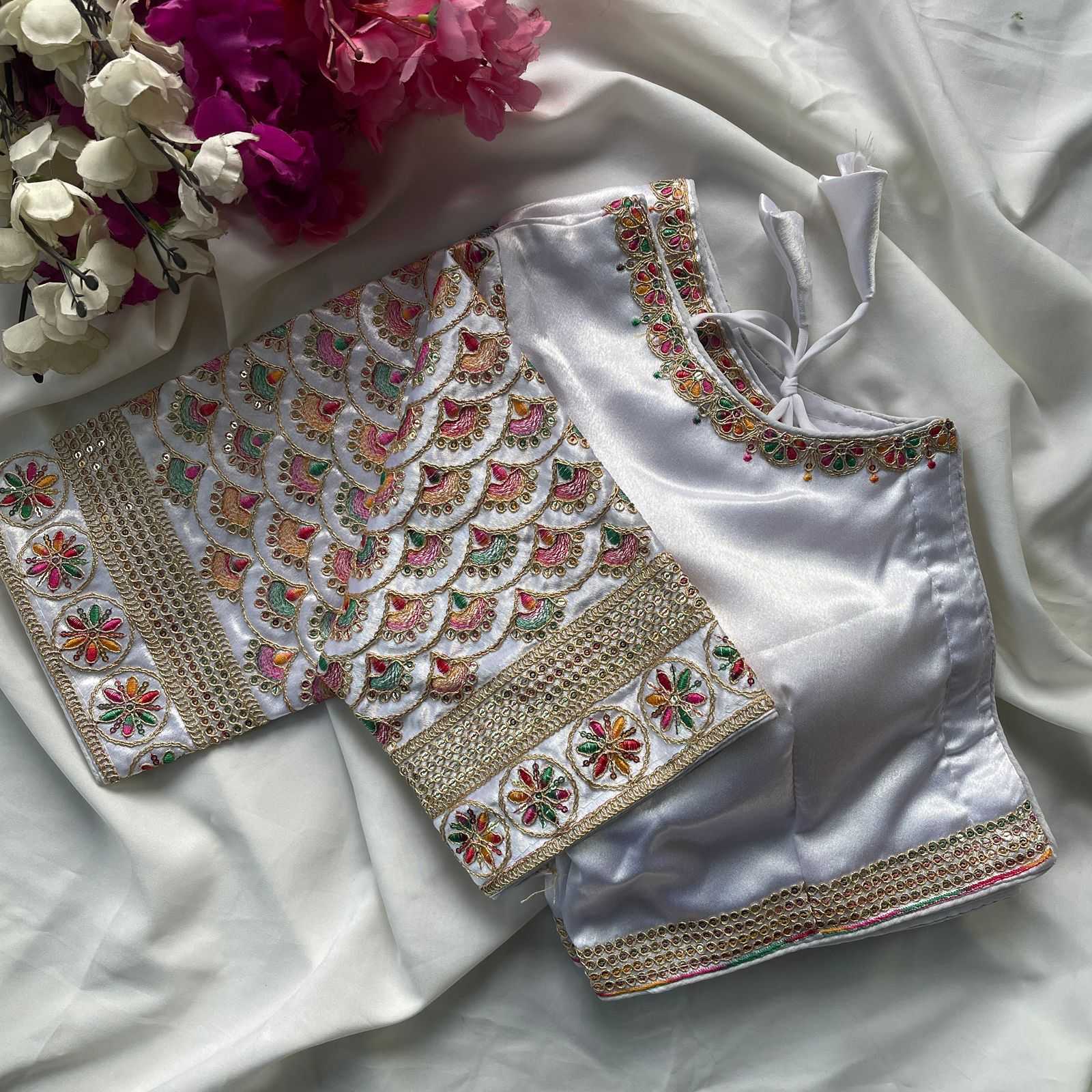 Ynf Heavy Silk KESH426 1016 Readymade Blouses Festive Collections Wholesale Designer Blouse Embroidered Blouses Silk Blouse Manufacturer- Kapda Export