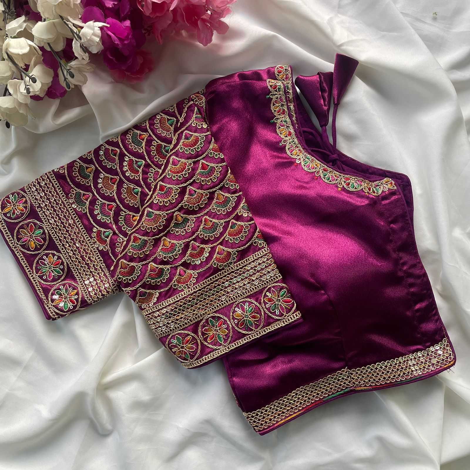 Ynf Heavy Silk KESH426 1016 Readymade Blouses Festive Collections Wholesale Designer Blouse Embroidered Blouses Silk Blouse Manufacturer- Kapda Export