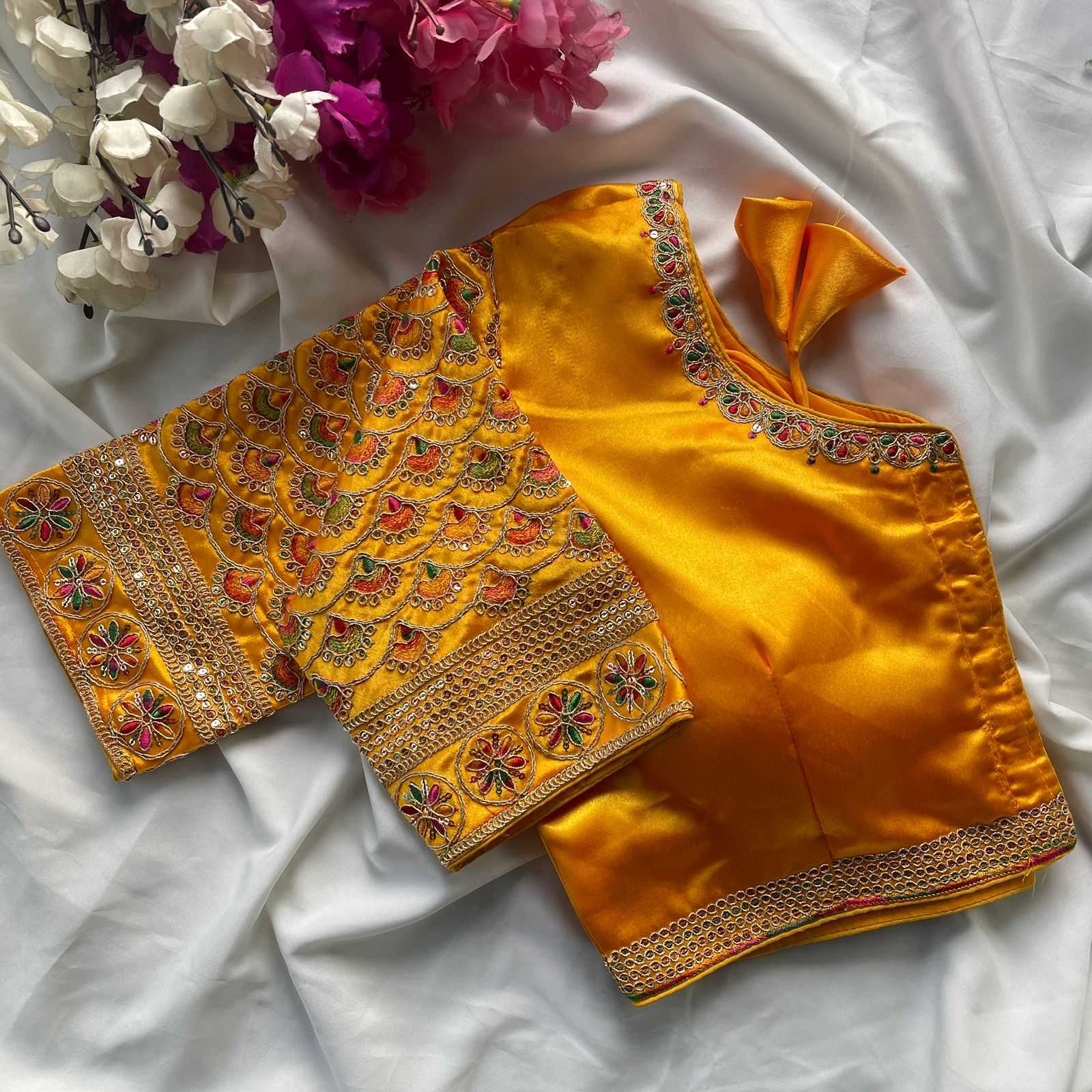 Ynf Heavy Silk KESH426 1016 Readymade Blouses Festive Collections Wholesale Designer Blouse Embroidered Blouses Silk Blouse Manufacturer- Kapda Export