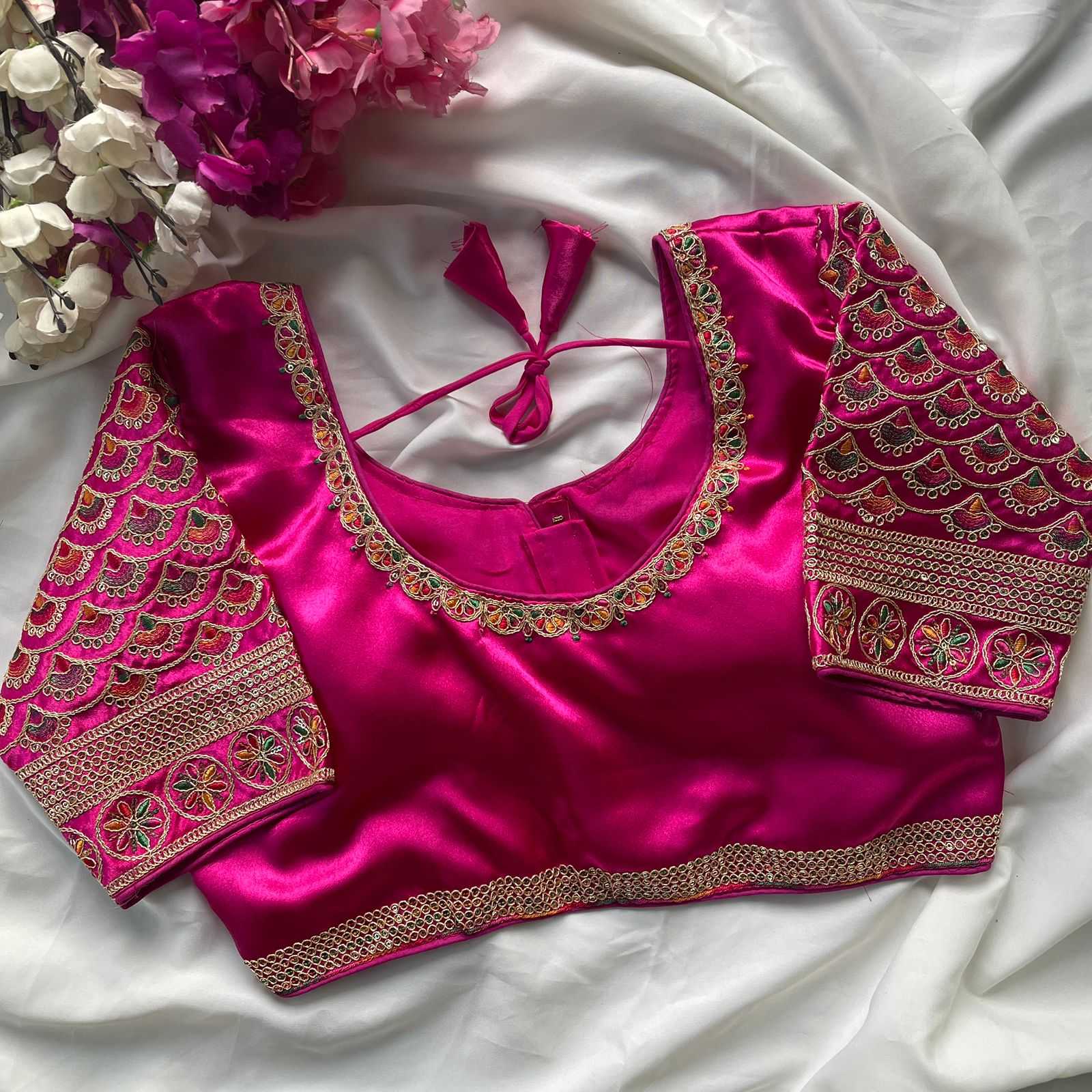 Ynf Heavy Silk KESH426 1016 Readymade Blouses Festive Collections Wholesale Designer Blouse Embroidered Blouses Silk Blouse Manufacturer- Kapda Export