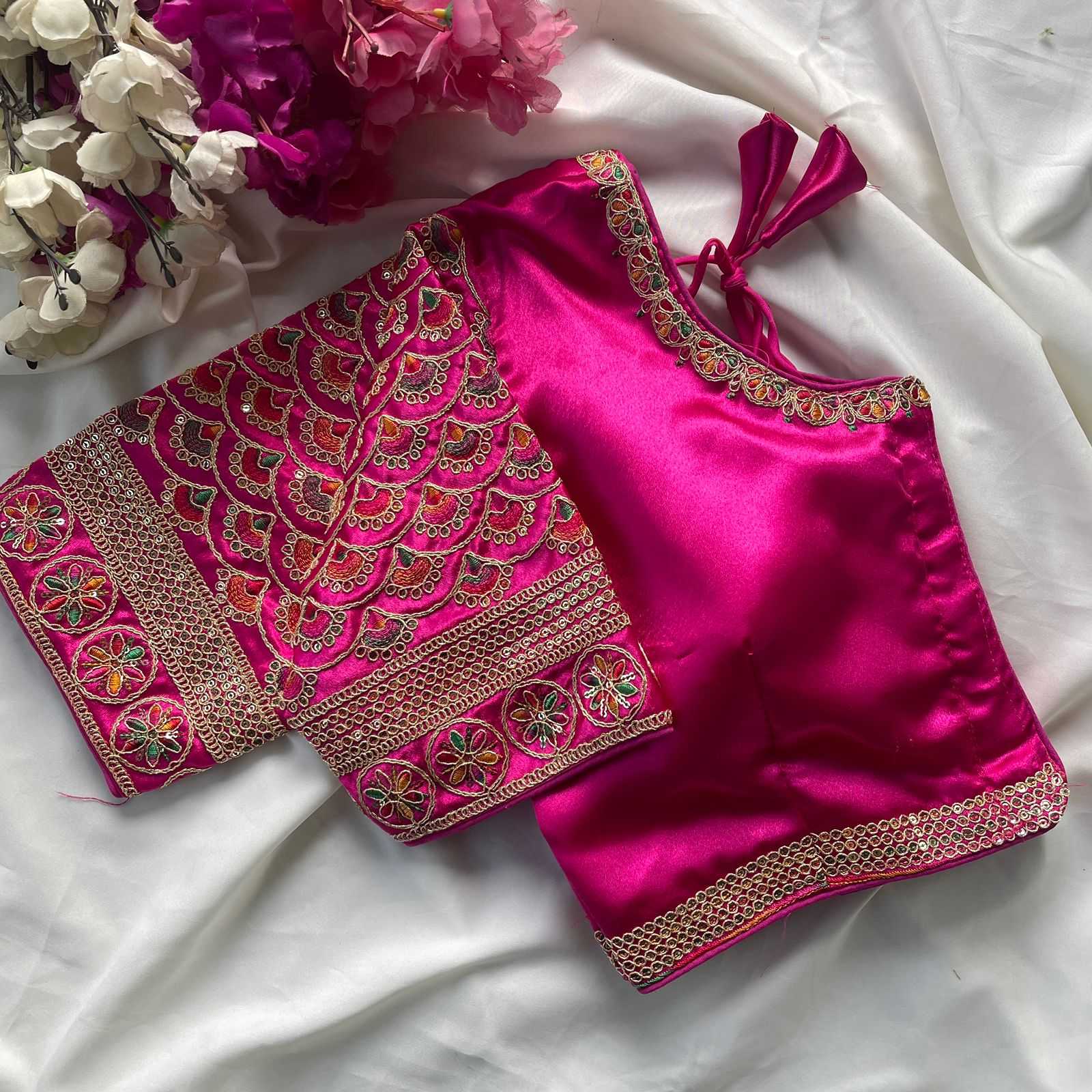 Ynf Heavy Silk KESH426 1016 Readymade Blouses Festive Collections Wholesale Designer Blouse Embroidered Blouses Silk Blouse Manufacturer- Kapda Export