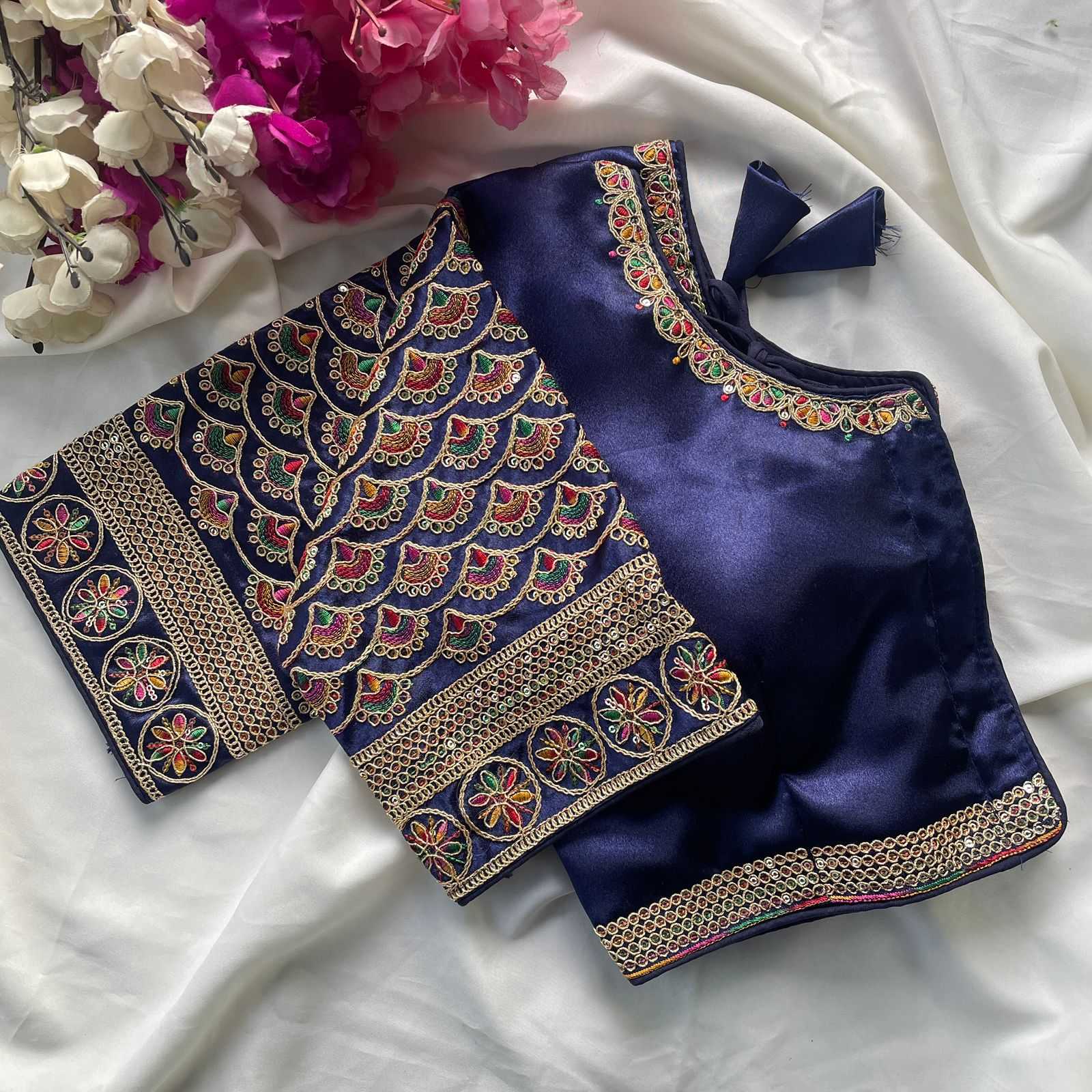 Ynf Heavy Silk KESH426 1016 Readymade Blouses Festive Collections Wholesale Designer Blouse Embroidered Blouses Silk Blouse Manufacturer- Kapda Export