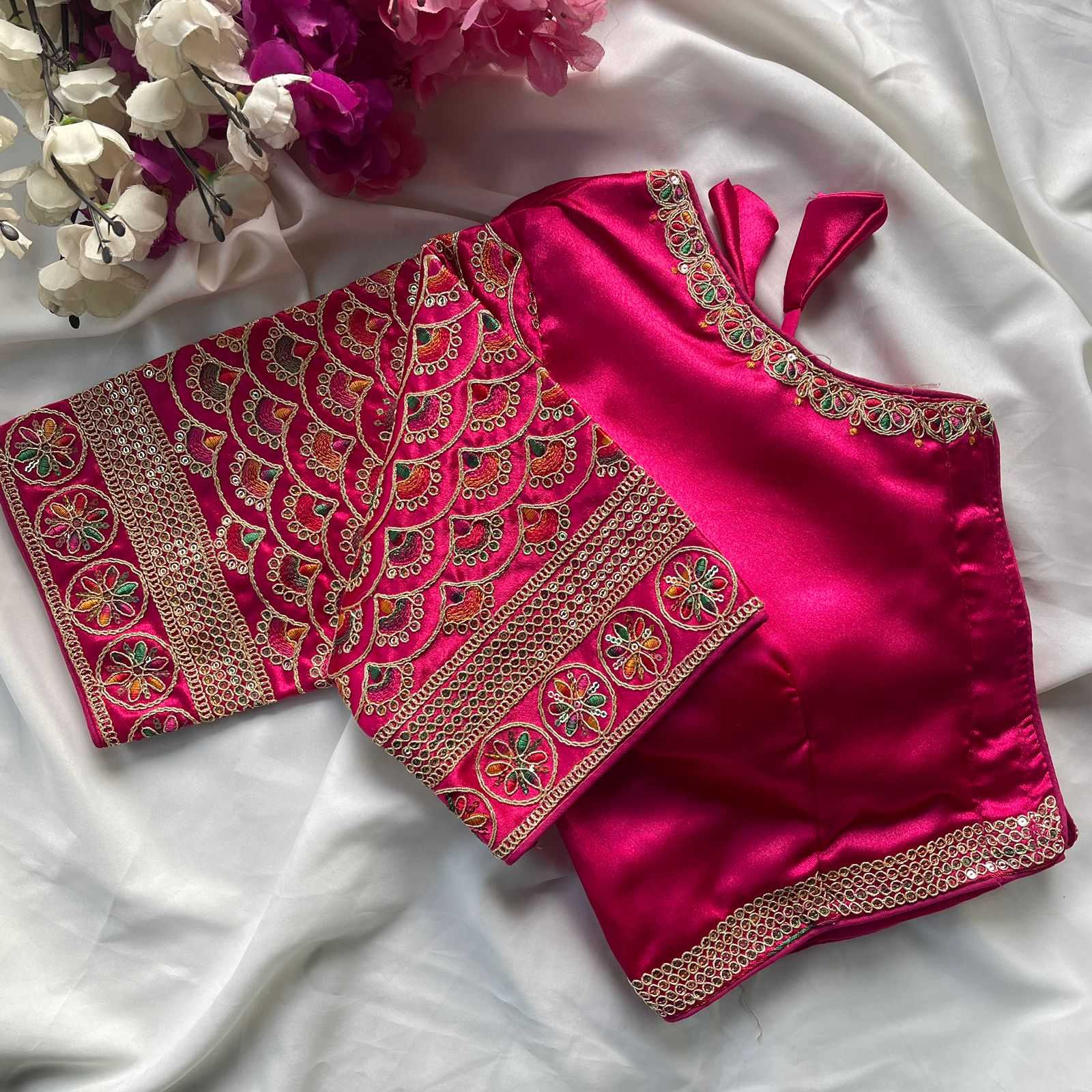 Ynf Heavy Silk KESH426 1016 Readymade Blouses Festive Collections Wholesale Designer Blouse Embroidered Blouses Silk Blouse Manufacturer- Kapda Export