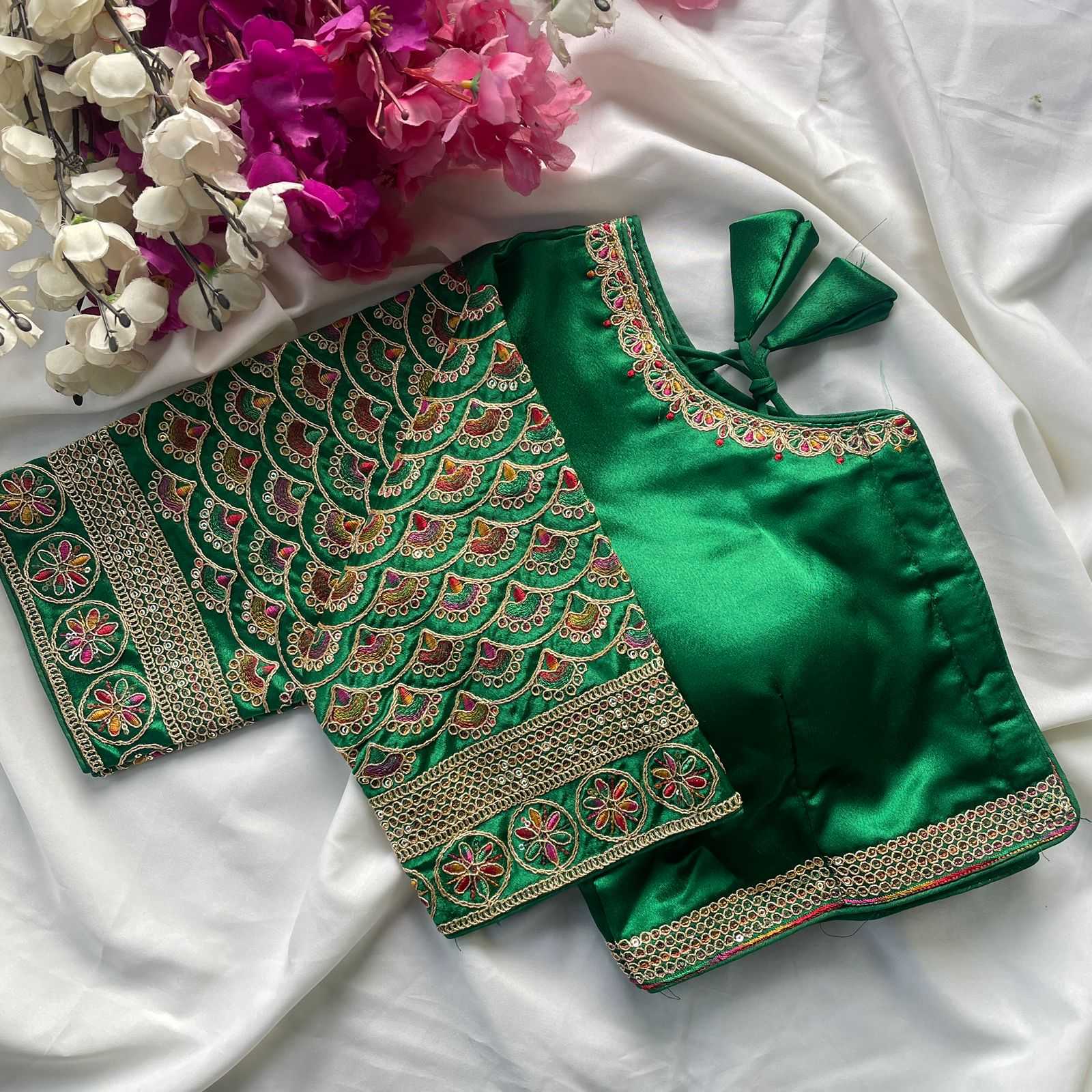 Ynf Heavy Silk KESH426 1016 Readymade Blouses Festive Collections Wholesale Designer Blouse Embroidered Blouses Silk Blouse Manufacturer- Kapda Export