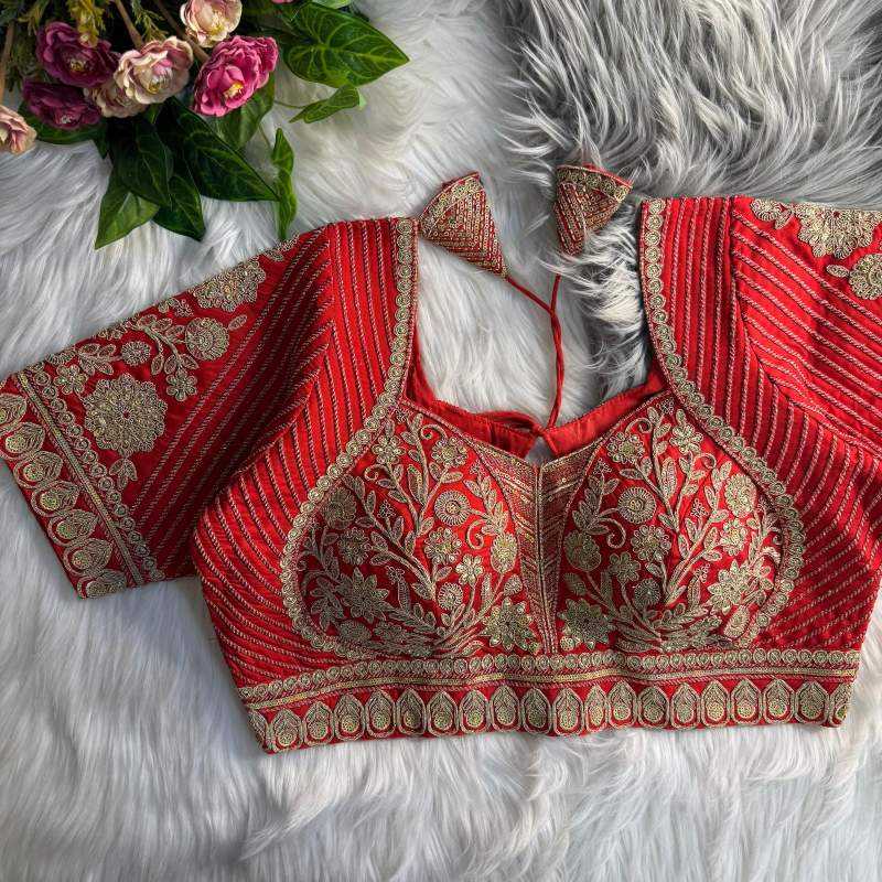 Ynf Italian Silk KESH426 _MADHUBALA Readymade Blouses Wholesale Blouse Party Wear Blouse Silk Blouse Manufacturer- Kapda Export