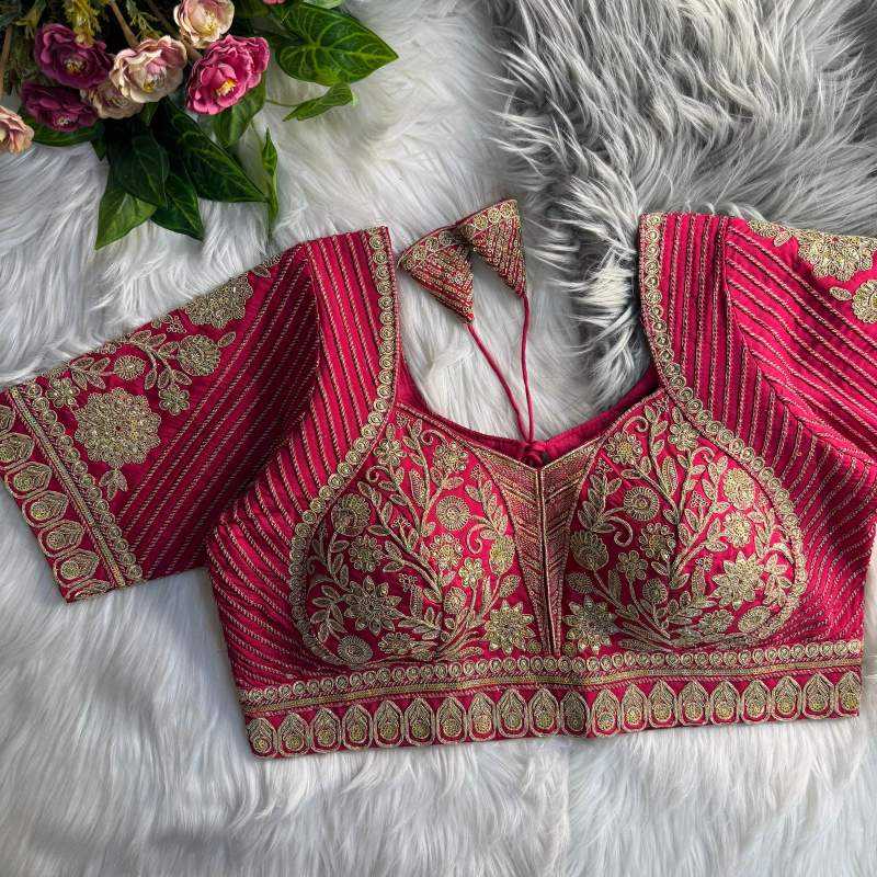 Ynf Italian Silk KESH426 _MADHUBALA Readymade Blouses Wholesale Blouse Party Wear Blouse Silk Blouse Manufacturer- Kapda Export