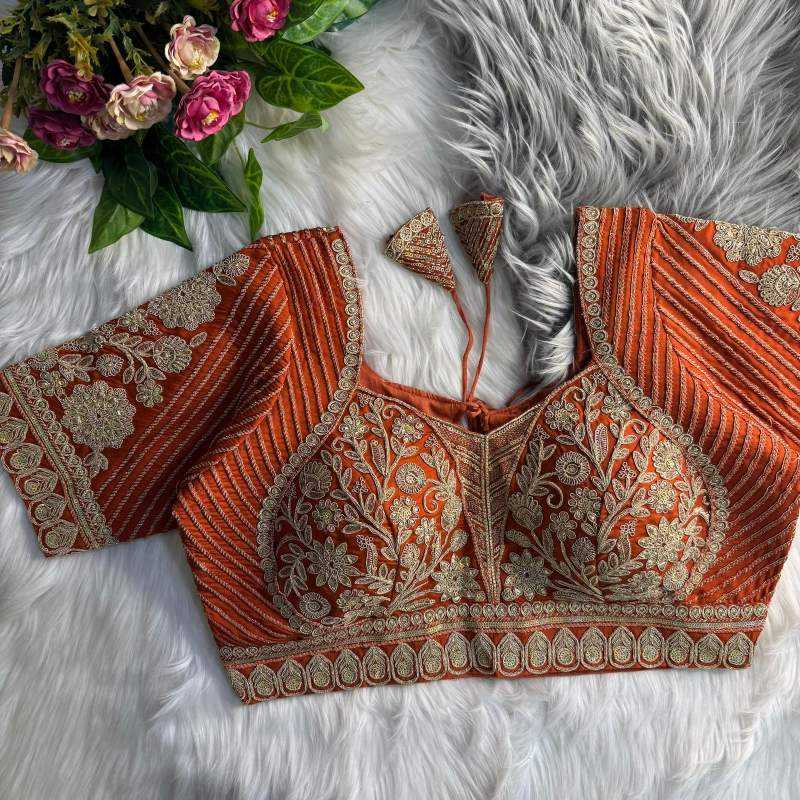 Ynf Italian Silk KESH426 _MADHUBALA Readymade Blouses Wholesale Blouse Party Wear Blouse Silk Blouse Manufacturer- Kapda Export