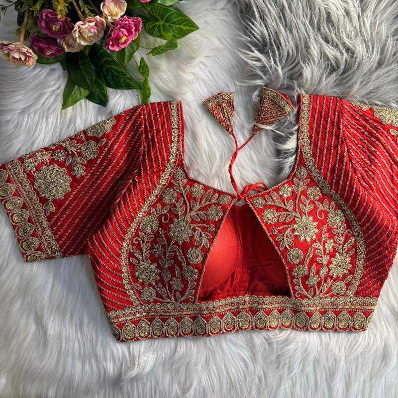 Ynf Italian Silk KESH426 _MADHUBALA Readymade Blouses Wholesale Blouse Party Wear Blouse Silk Blouse Manufacturer- Kapda Export