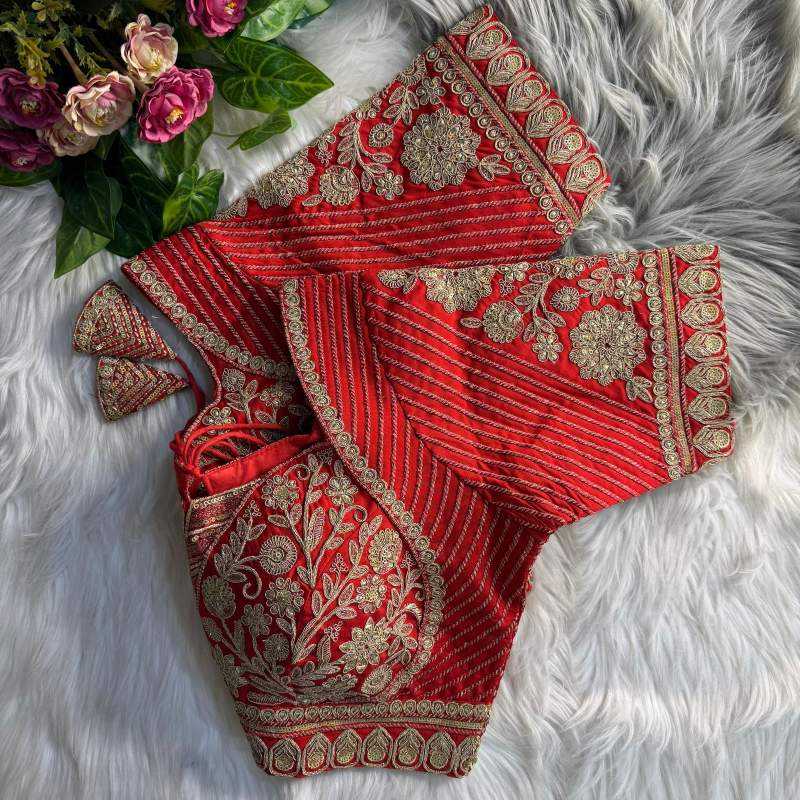 Ynf Italian Silk KESH426 _MADHUBALA Readymade Blouses Wholesale Blouse Party Wear Blouse Silk Blouse Manufacturer- Kapda Export