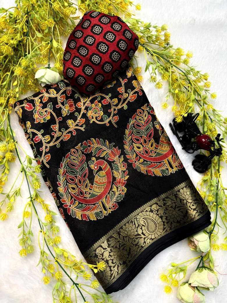 Ynf Jacquard KESH573 marsh Sarees Wholesale Embroidered Sarees Uniform Sarees Jacquard Saree Manufacturer- Kapda Export