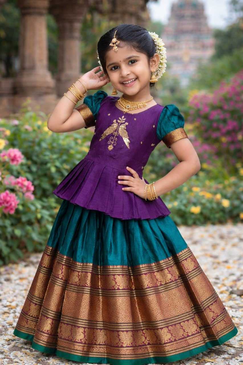 Ynf Jacquard KESH642 081 Kids Wear Wholesale Kids Lehenga Kids Ethnic Wear Kids Lehenga Choli Manufacturer- Kapda Export