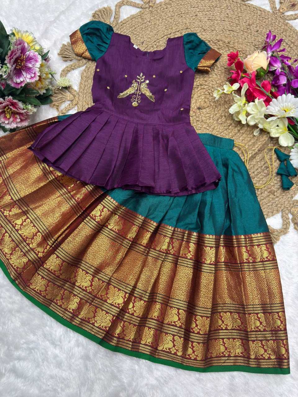 Ynf Jacquard KESH642 081 Kids Wear Wholesale Kids Lehenga Kids Ethnic Wear Kids Lehenga Choli Manufacturer- Kapda Export