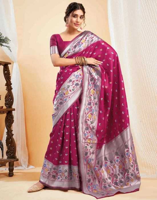Ynf Jacquard Sarees Wholesale Party Wear Sarees Branded Sarees Jacquard Saree Manufacturer- Kapda Export